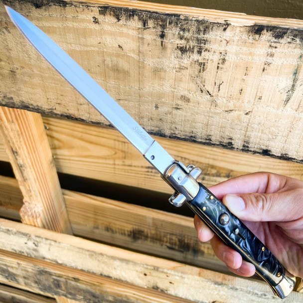 13 Inch Big Boy Black Pearl Stiletto Knife