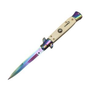 8.75 Inch Italian Stiletto Knife - Collector Finish 49