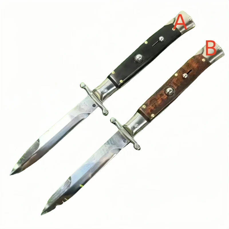 Italian Stiletto Knife - Horn Look Finish