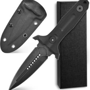Нож из стали со стоунвошем, рукоятка G10, полноразмерный нож для выживания, на открытом воздухе, EDC, кемпинг