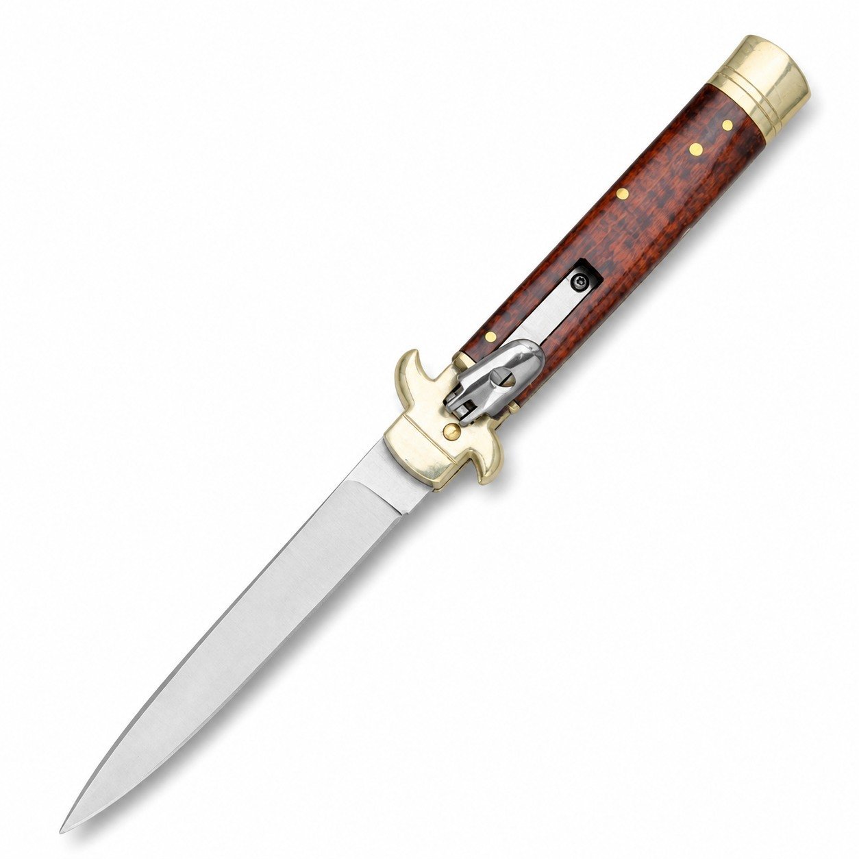 Brass Guard Side-Opening Knife