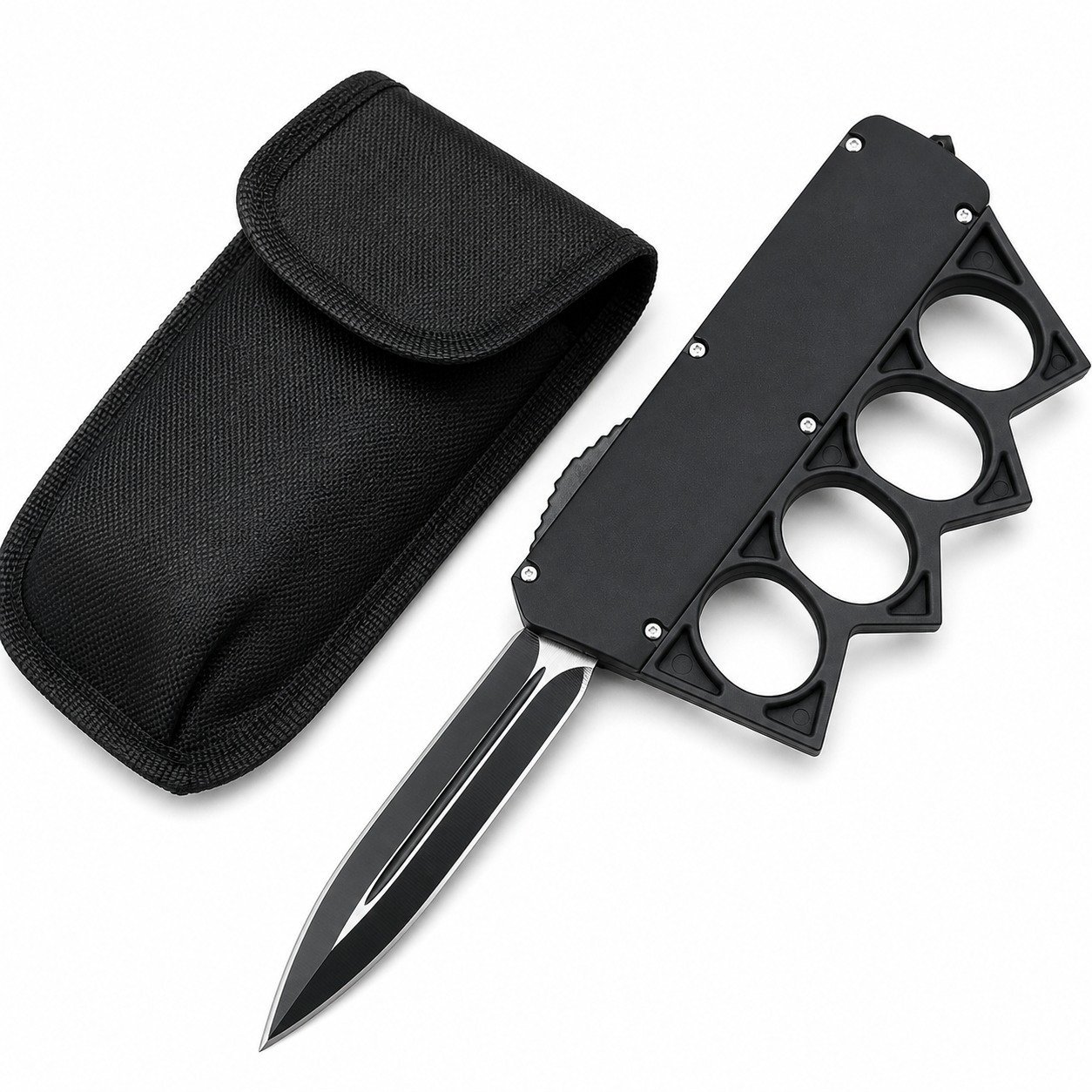 Plastic-handled Ghost Knight Gauntlets Jump Straight At The Tiger OTF Knife