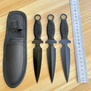 Practice Throwing Knife Set YF054 &ndash; 3-Piece, Black