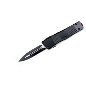 Black handle black double edge blade